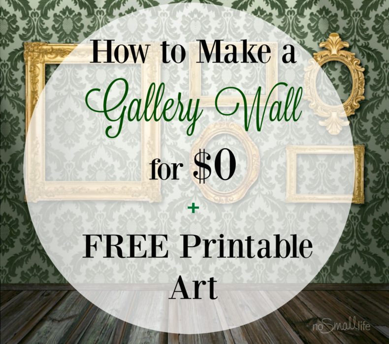 How to Make a gallery wall for $0